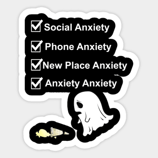 My Anxiety List Sticker